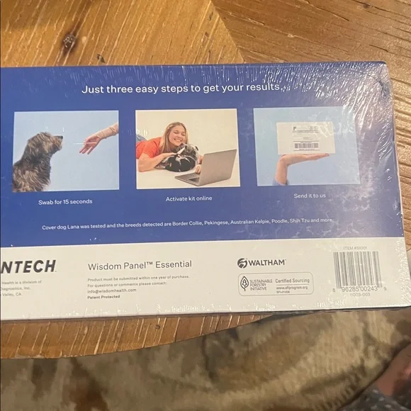 Essential Dog DNA Collection Kit - Blue - Picture 2 of 4